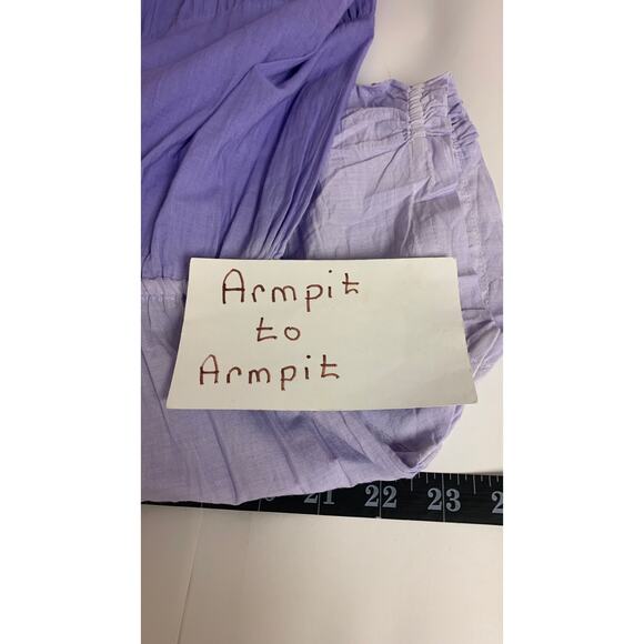 American Sweetheart Dress SZ L Purple Ombre Maxi Cottagecore Bohemian Fairy - Picture 9 of 12